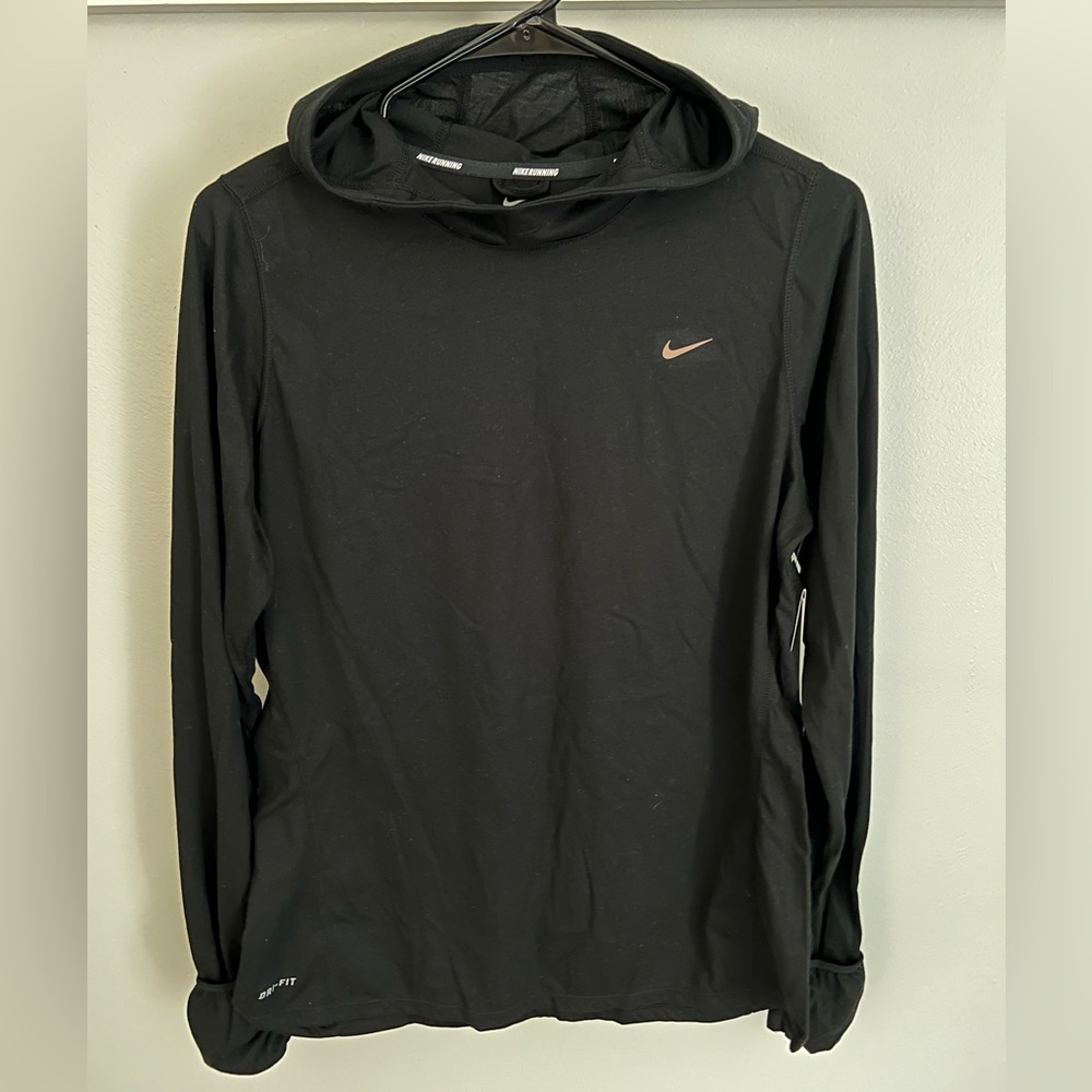 Nike Running LS run shirt w/ hood